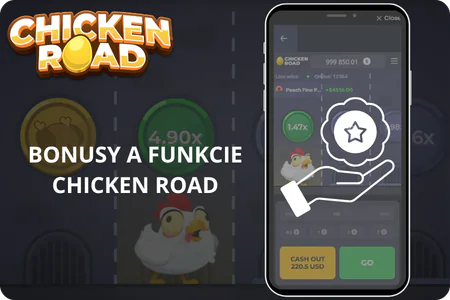Postavička s pravidlami a telefón s hrou Chicken Road demo na pozadí cesty