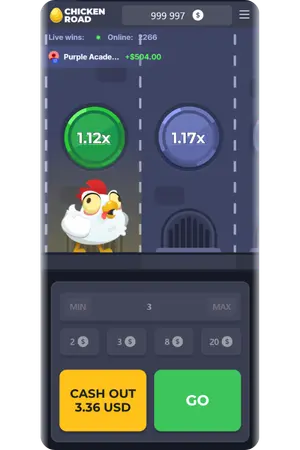 Štart herného kola Chicken Road App
